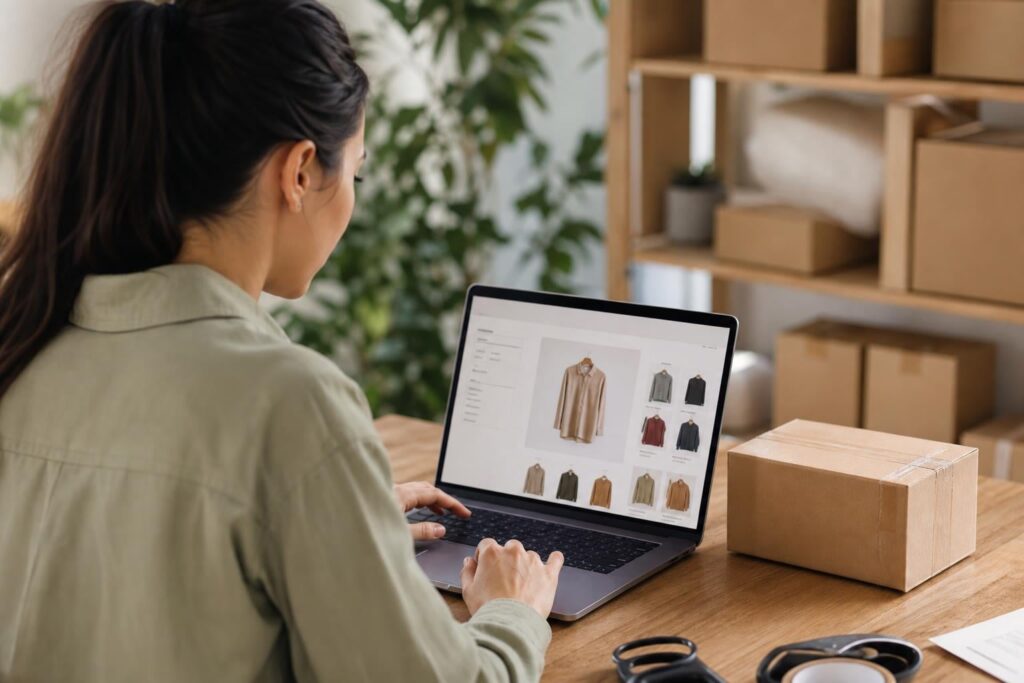 setting up a website on shopify